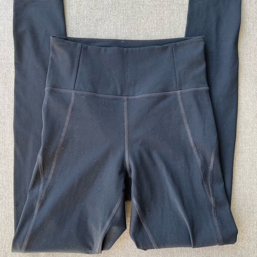 Girlfriend Collective Black Compressive Mid-Rise Leggings Small